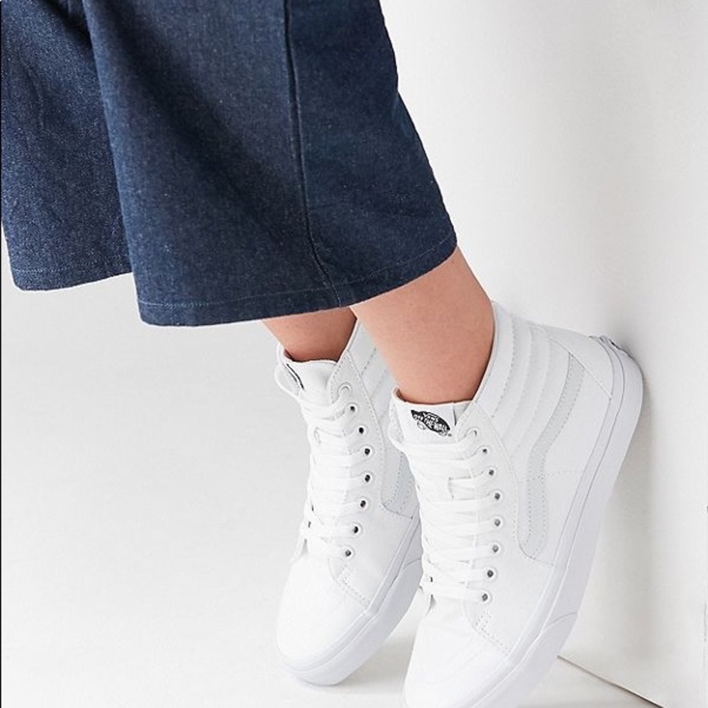 White Sk8-high slim classic Vans